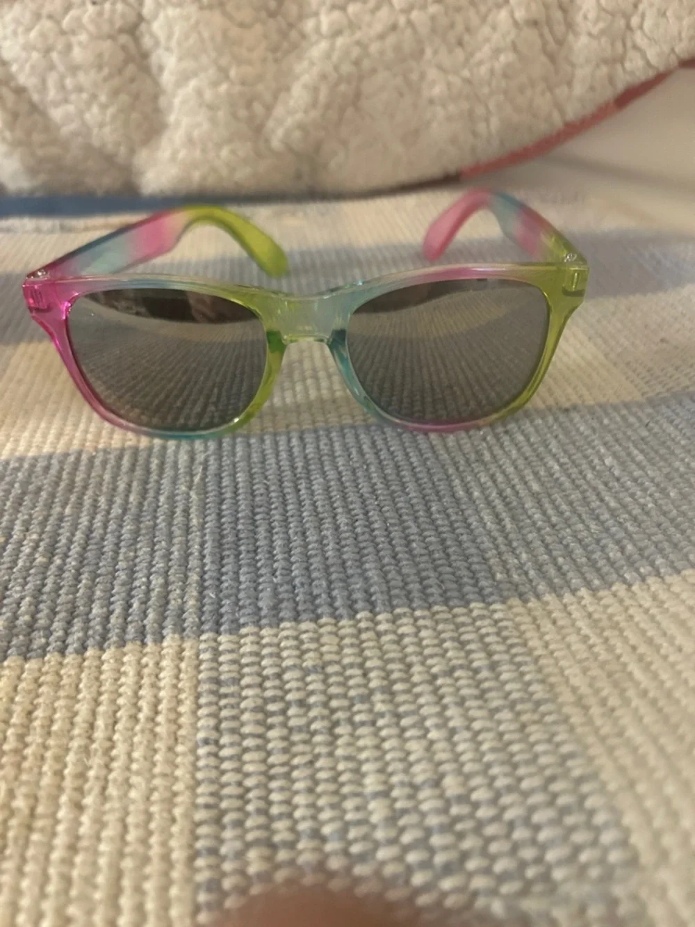 Tommy Bahama Kids Translucent Pink-Lime-Blue Ombre Sunglasses
